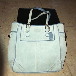 Coach Light Blue Tote